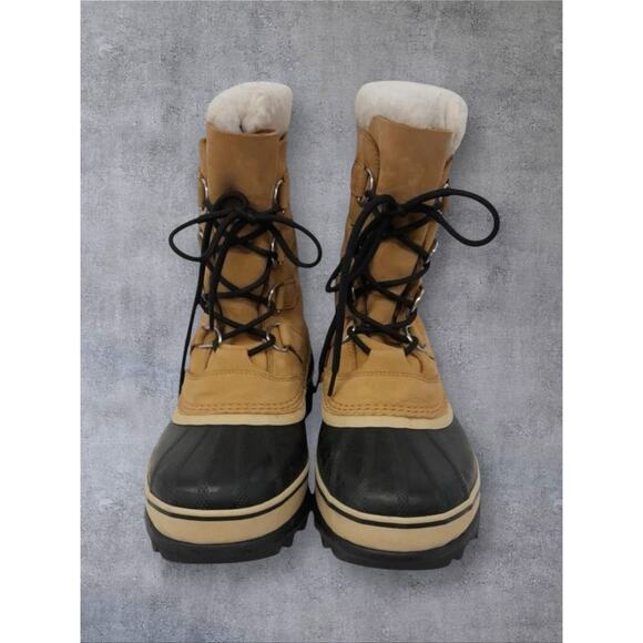 Sorel Caribou Waterproof Nubuck Leather NL 1005-280 Winter Snow Boots Wmns Sz 9 - Picture 5 of 10